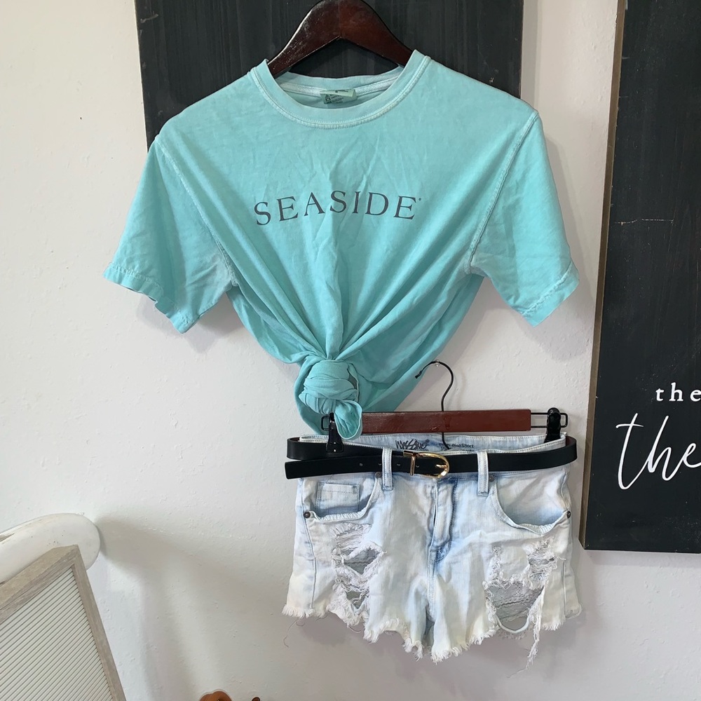 Comfort colors teal shirt